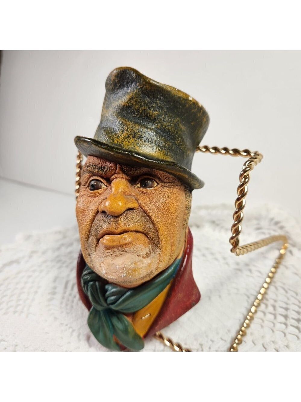 Bossons Chalkware Wall Head • Bill Sikes • 1960s Vintage England
